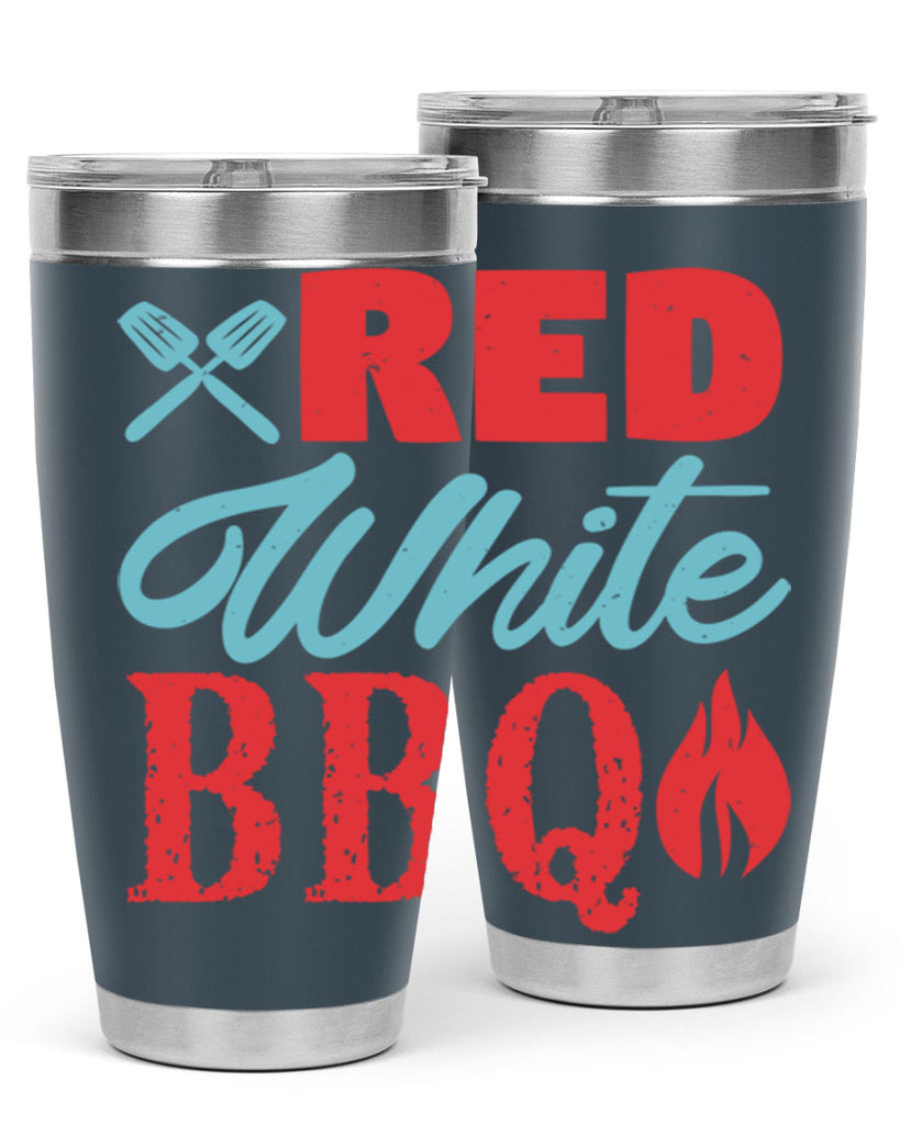 red white bbq 15#- bbq- Tumbler