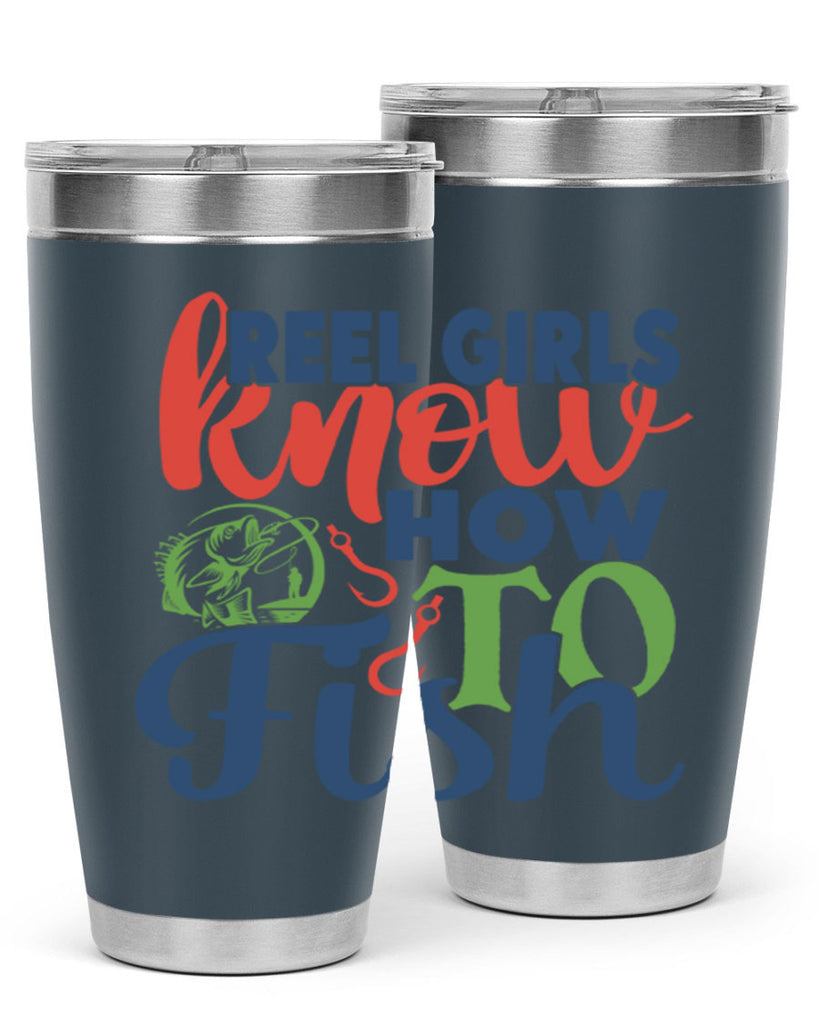 reel girls know how to fish 197#- fishing- Tumbler