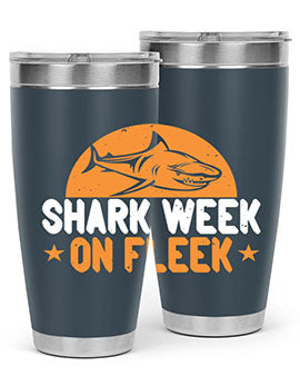 shark week on fleek Style 42#- shark  fish- Tumbler