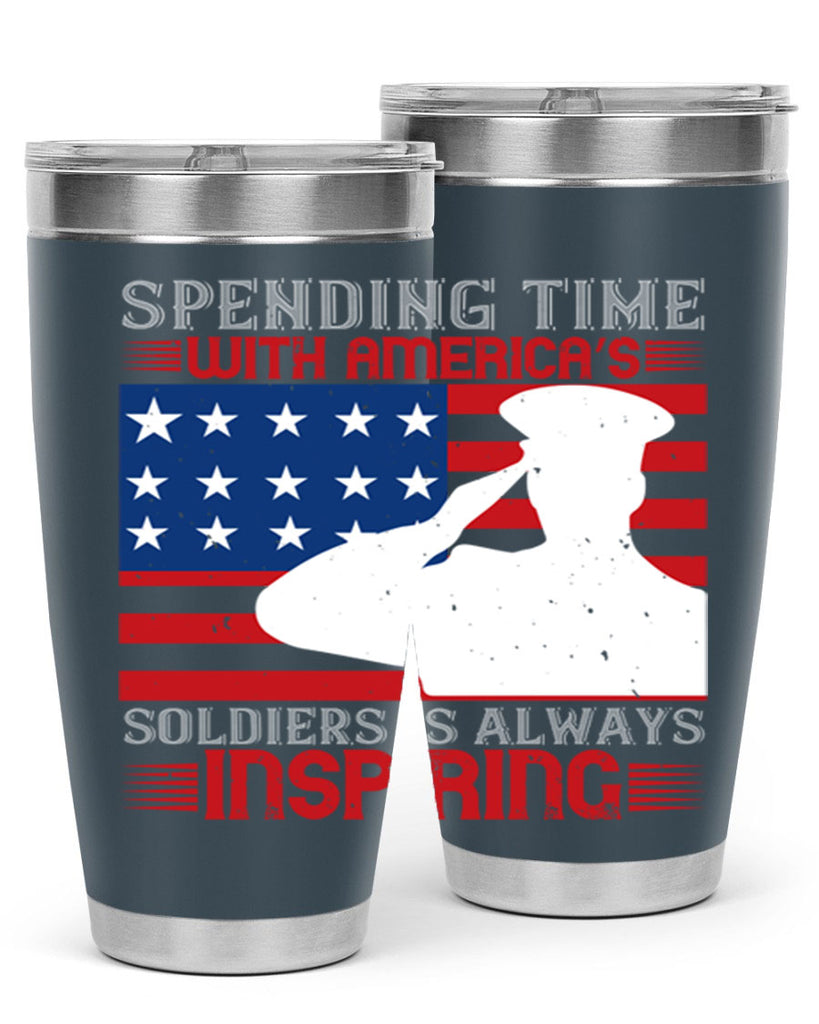 spending time with americas 90#- Veterns Day- Tumbler