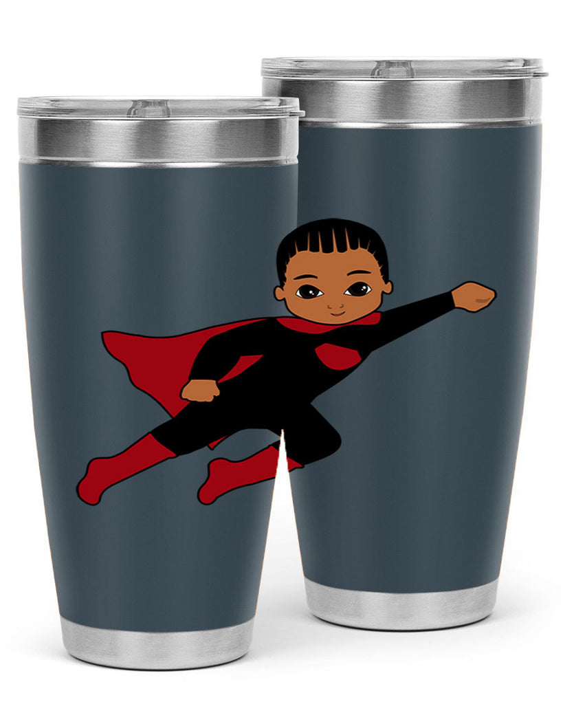 super kid 16#- black men - boys- tumbler