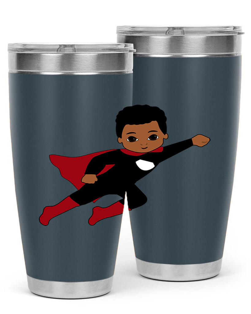 super kid 5#- black men - boys- tumbler