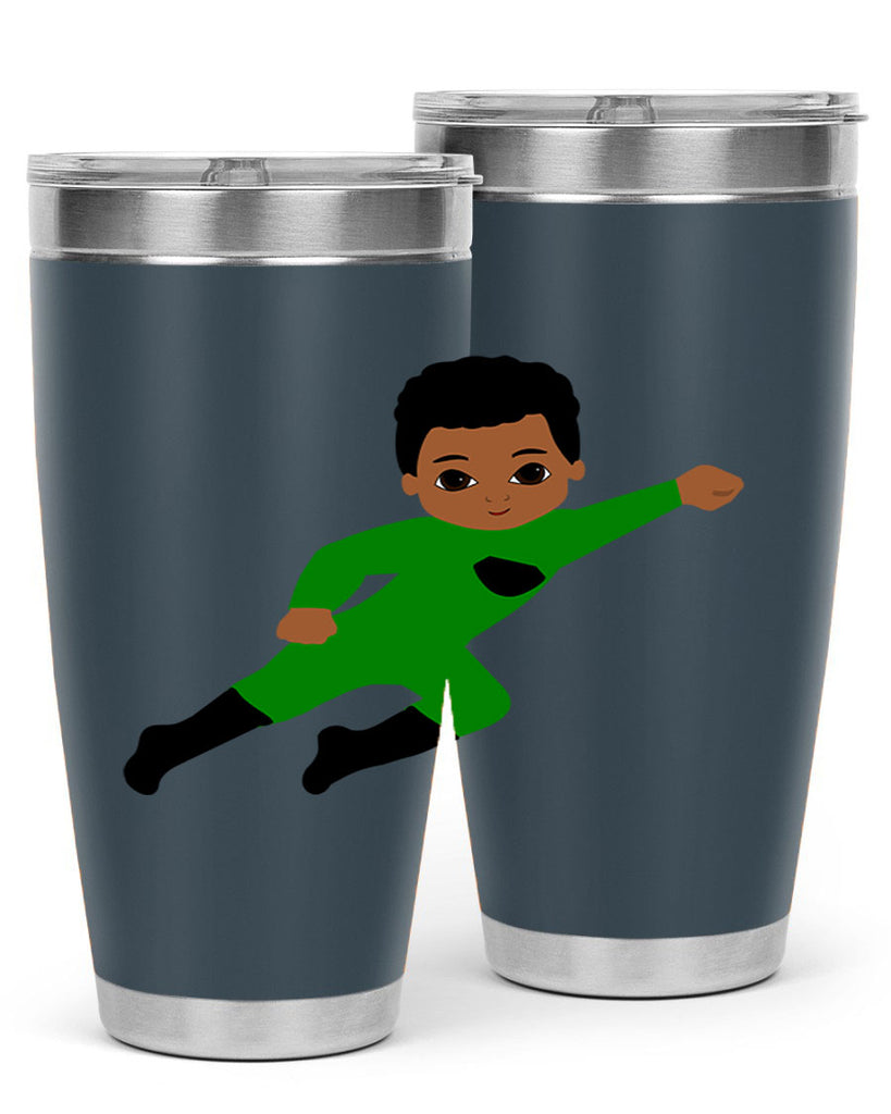 super kid 6#- black men - boys- tumbler