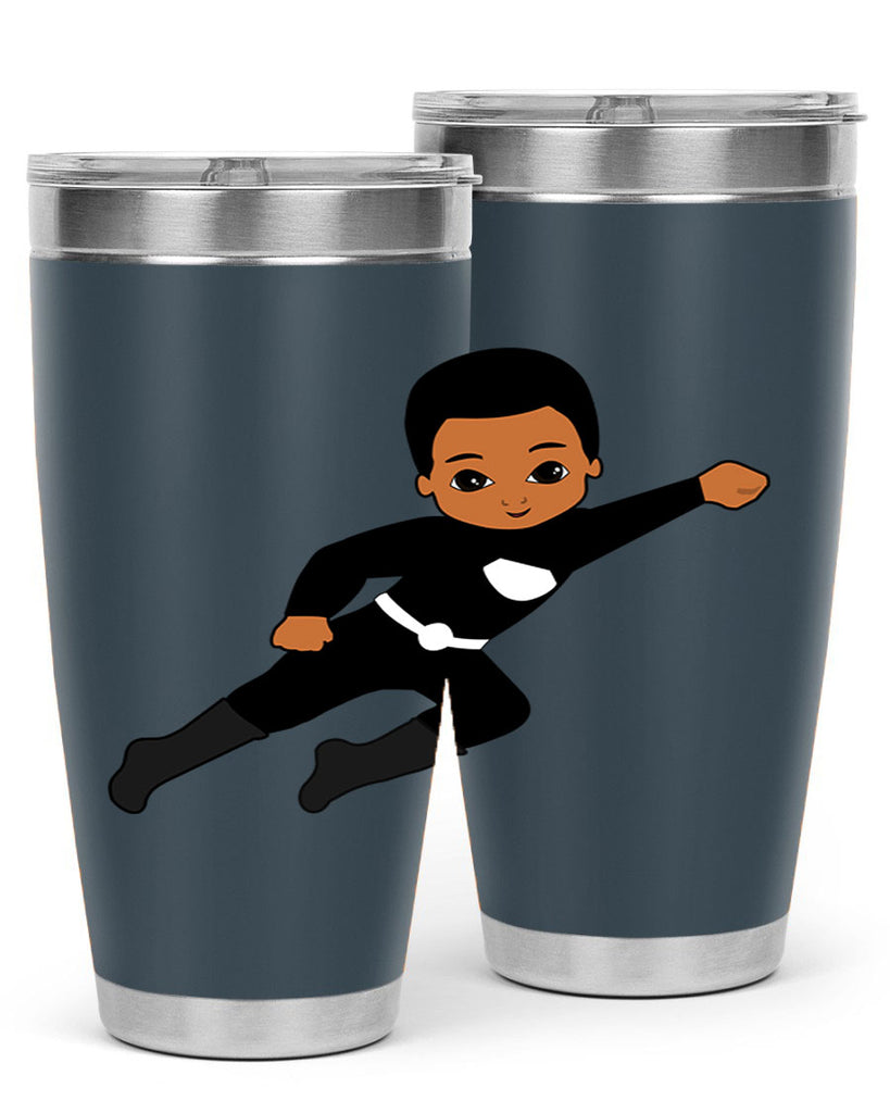 super kid 7#- black men - boys- tumbler