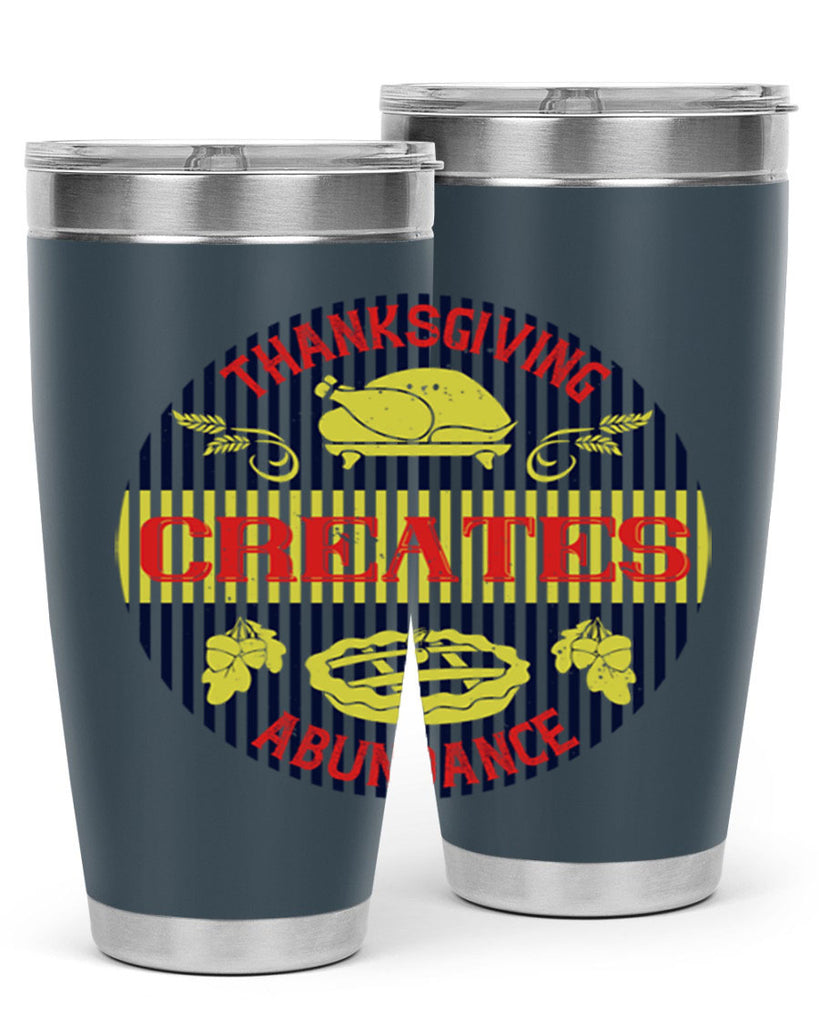 thanksgiving creates abundance 14#- thanksgiving- Tumbler