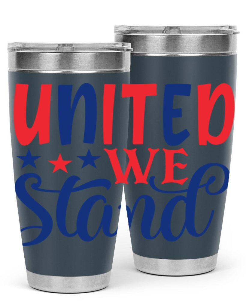 united we stand Style 75#- Fourt Of July- Tumbler