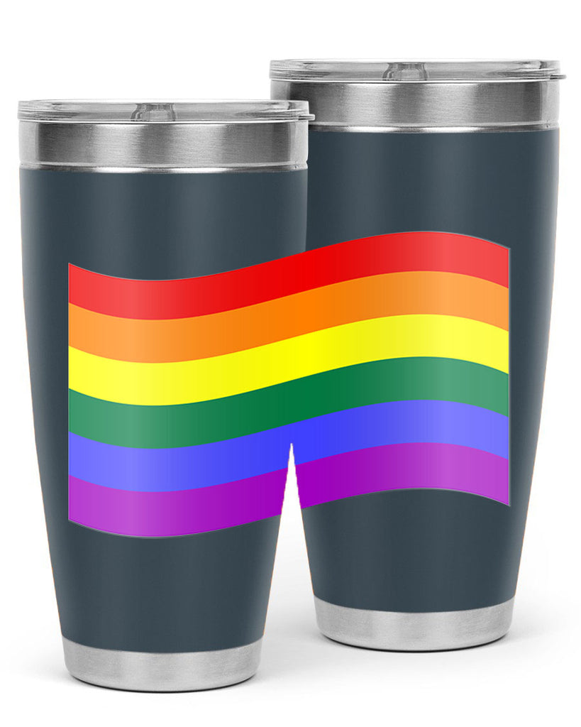 wavy rainbow flag 1#- lgbt- Tumbler