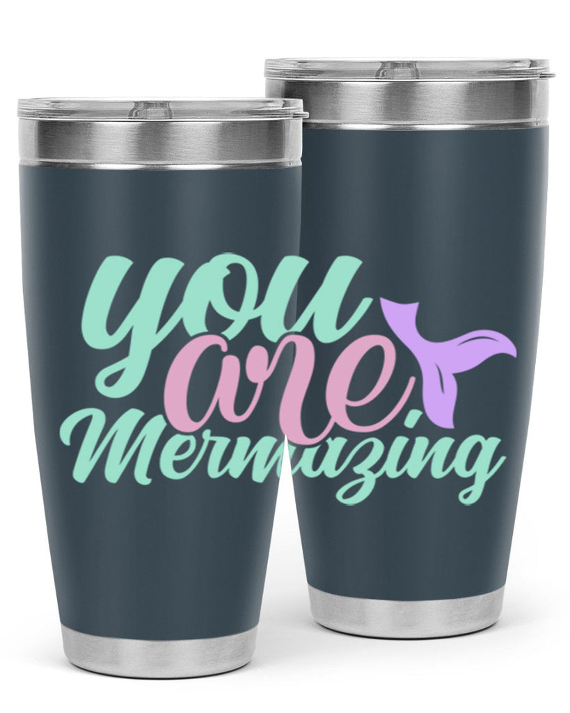 you are mermazing 9#- mermaid- Tumbler