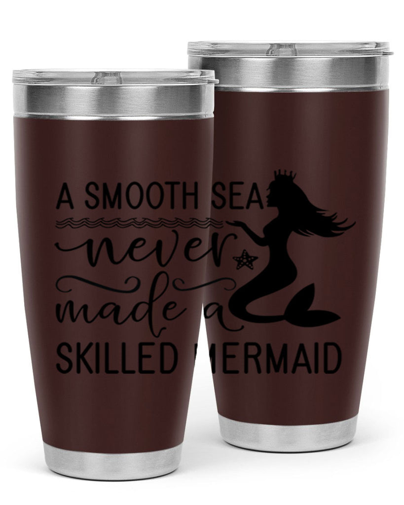 A smooth sea never made 12#- mermaid- Tumbler