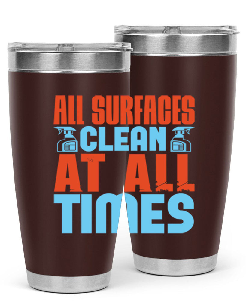All surfaces clean at all times Style 2#- cleaner- tumbler