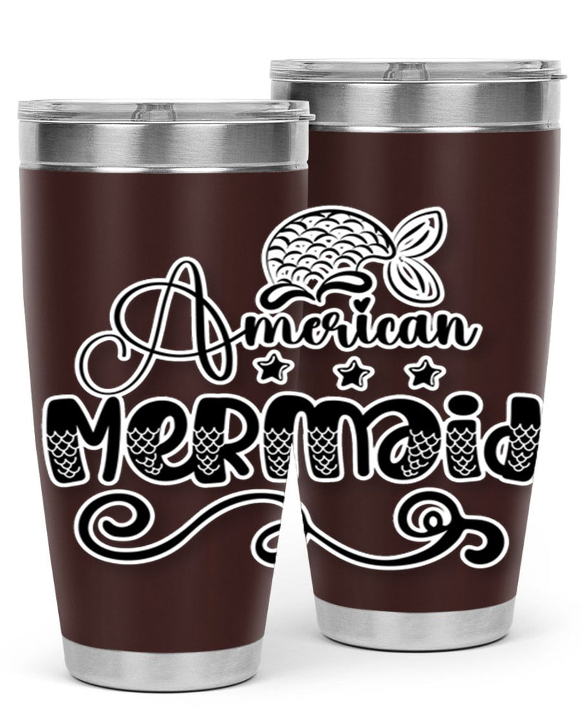 American Mermaid 15#- mermaid- Tumbler