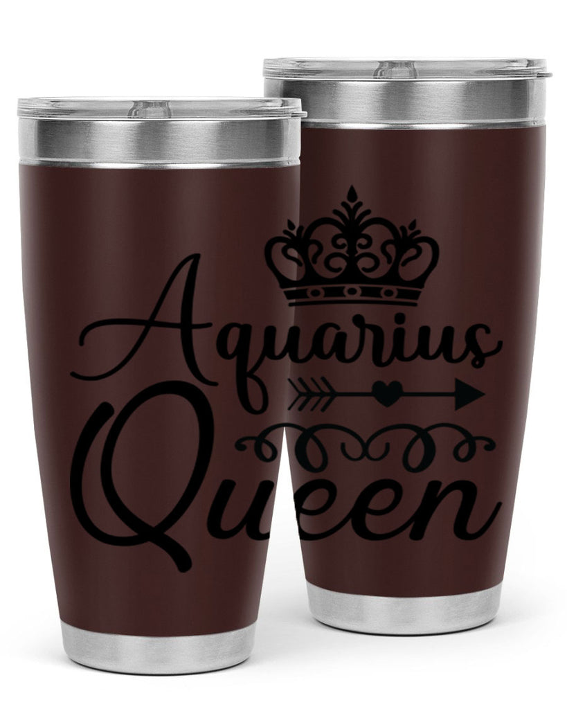 Aquarius queen 74#- zodiac- Tumbler