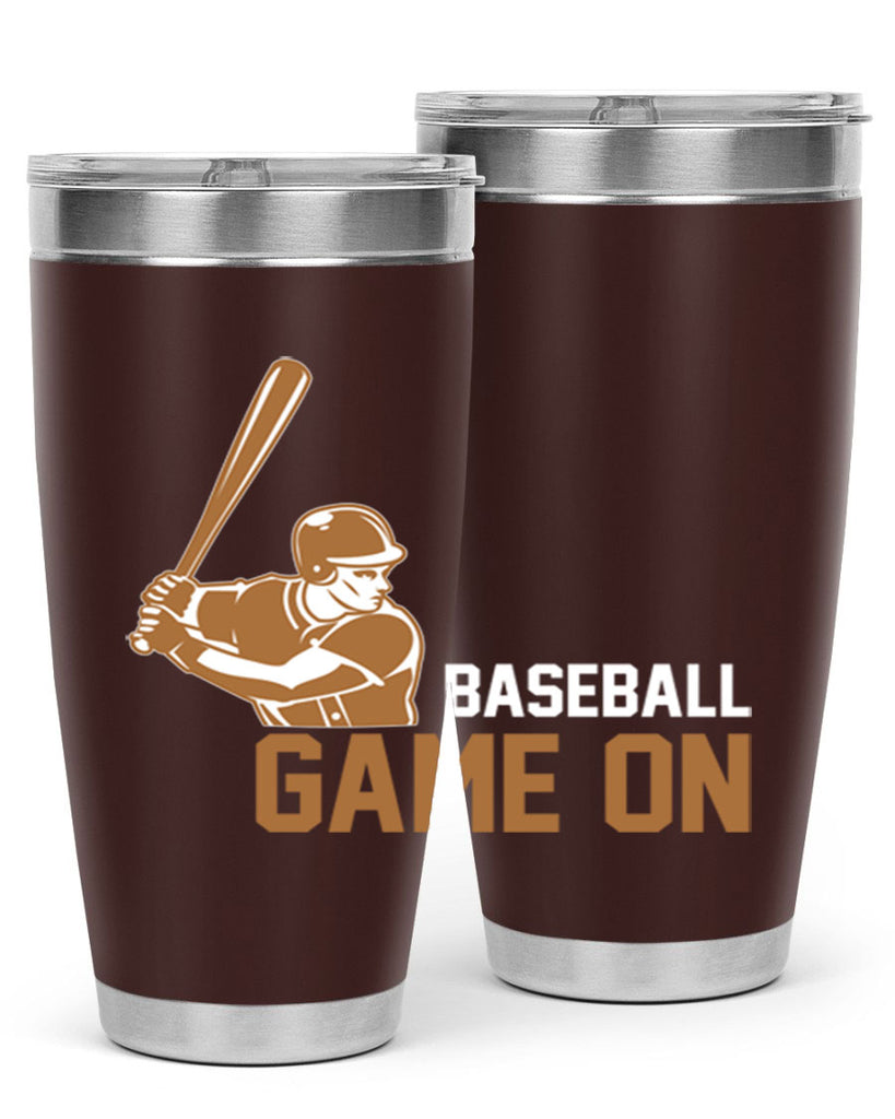 Baseball game 1446#- baseball- Tumbler