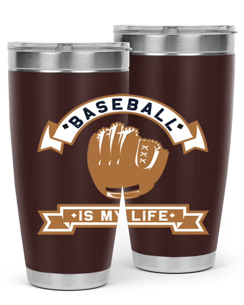 Baseball is 1445#- baseball- Tumbler