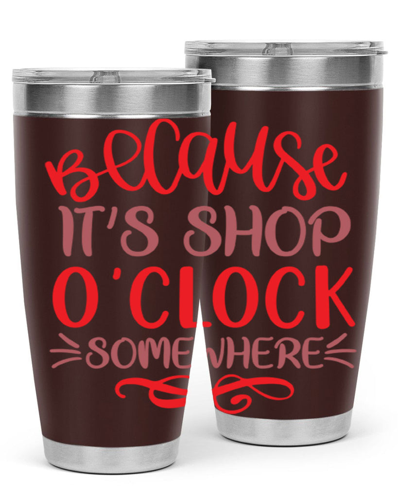 Because Its Shop Oclock Somewhere 19#- fashion- Cotton Tank