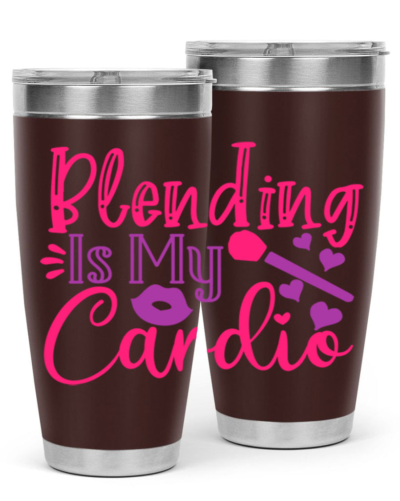 Blending Is My Cardio Style 247#- make up- Tumbler