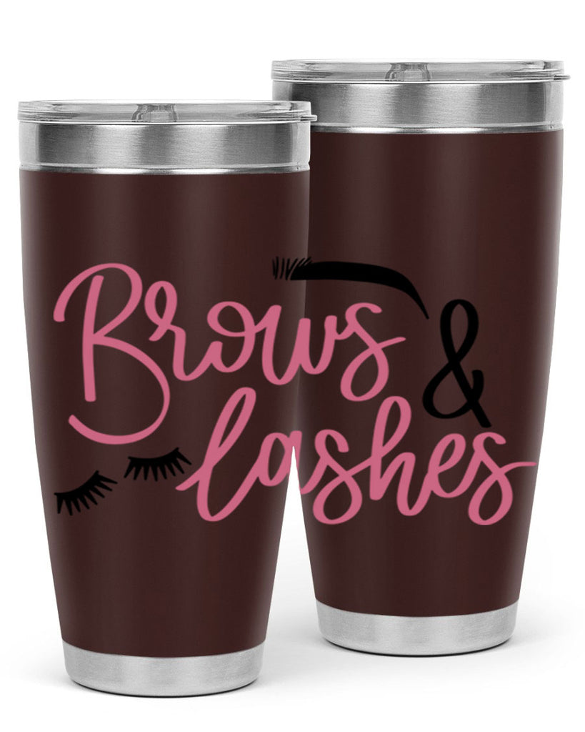 Brows Lashes Style 122#- make up- Tumbler