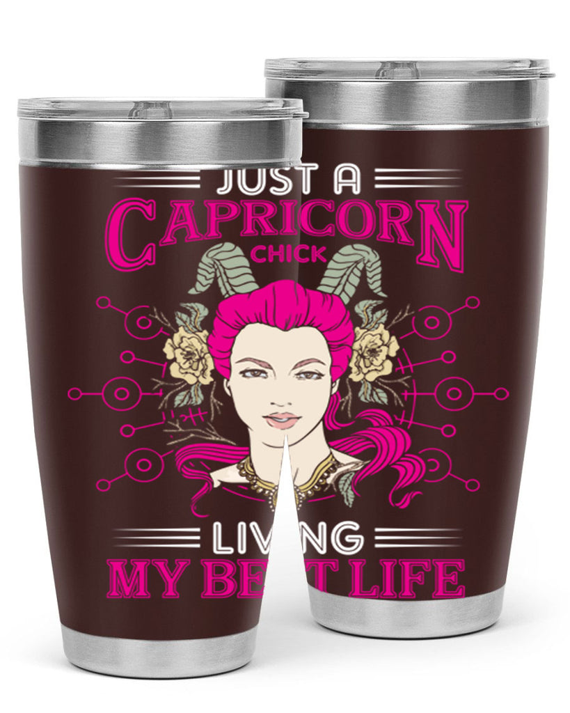 Capricorn chick 193#- zodiac- Tumbler