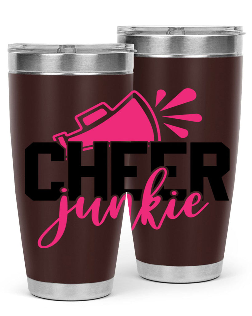 Cheer junkie 1390#- cheer- Tumbler