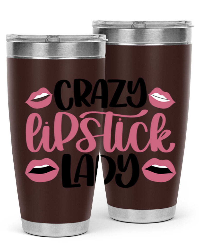 Crazy Lipstick Lady Style 107#- make up- Tumbler