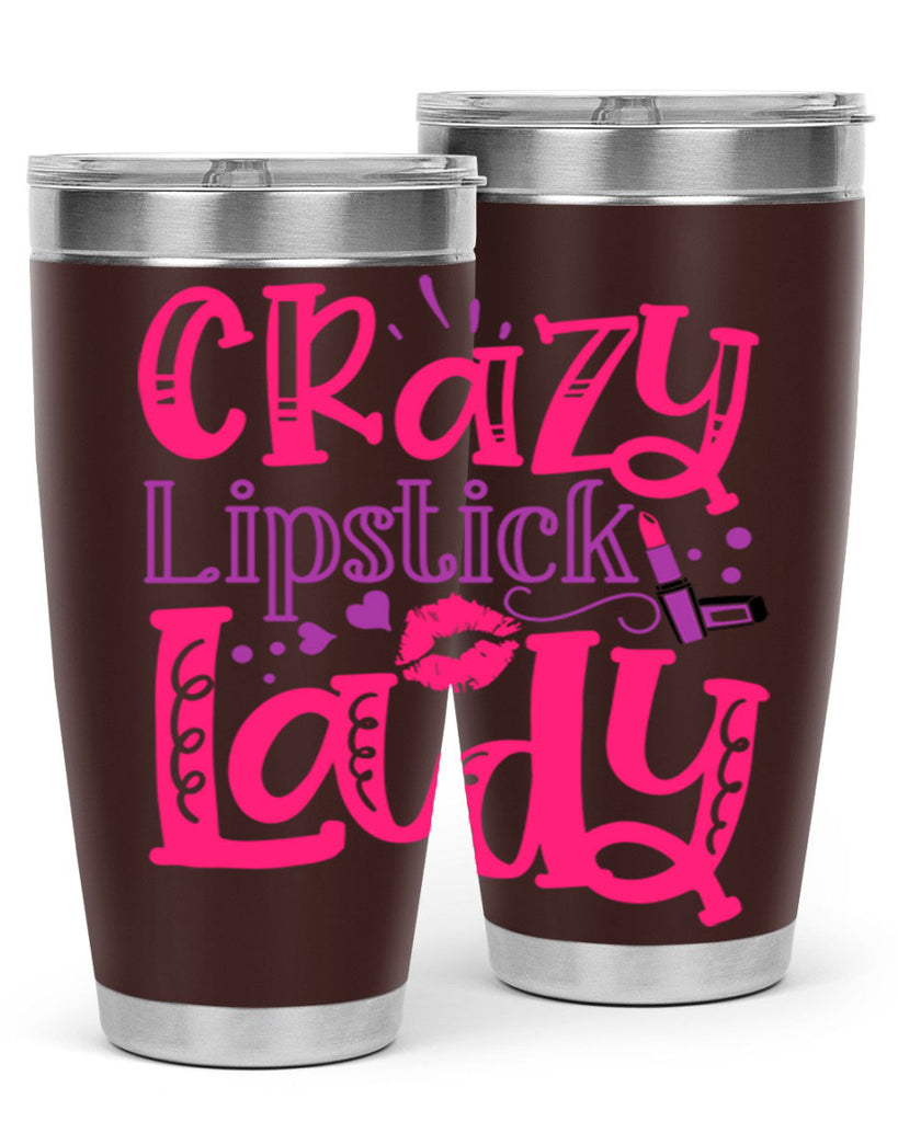 Crazy Lipstick Lady Style 241#- make up- Tumbler