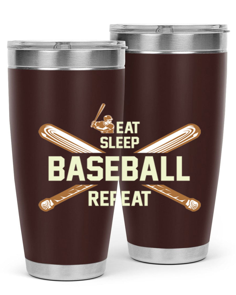 Eat 1285#- baseball- Tumbler