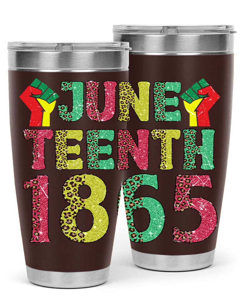 Fist Juneteenth Since 1865 Design Png 10#- Juneteenth- tumbler