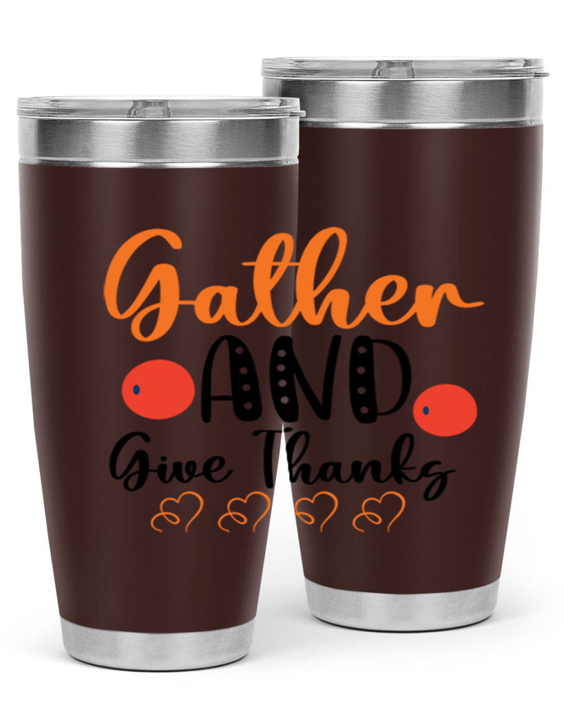 Gather And Give Thanks 188#- fall- Tumbler