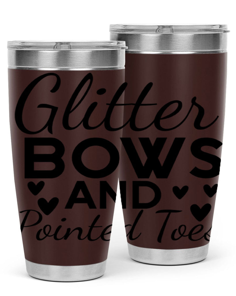 Glitter Bows and Pointed Toes 43#- ballet- Tumbler