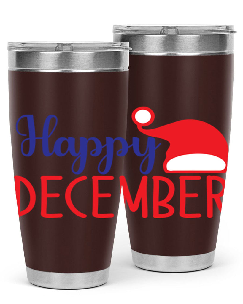 Happy December 135#- winter- Tumbler