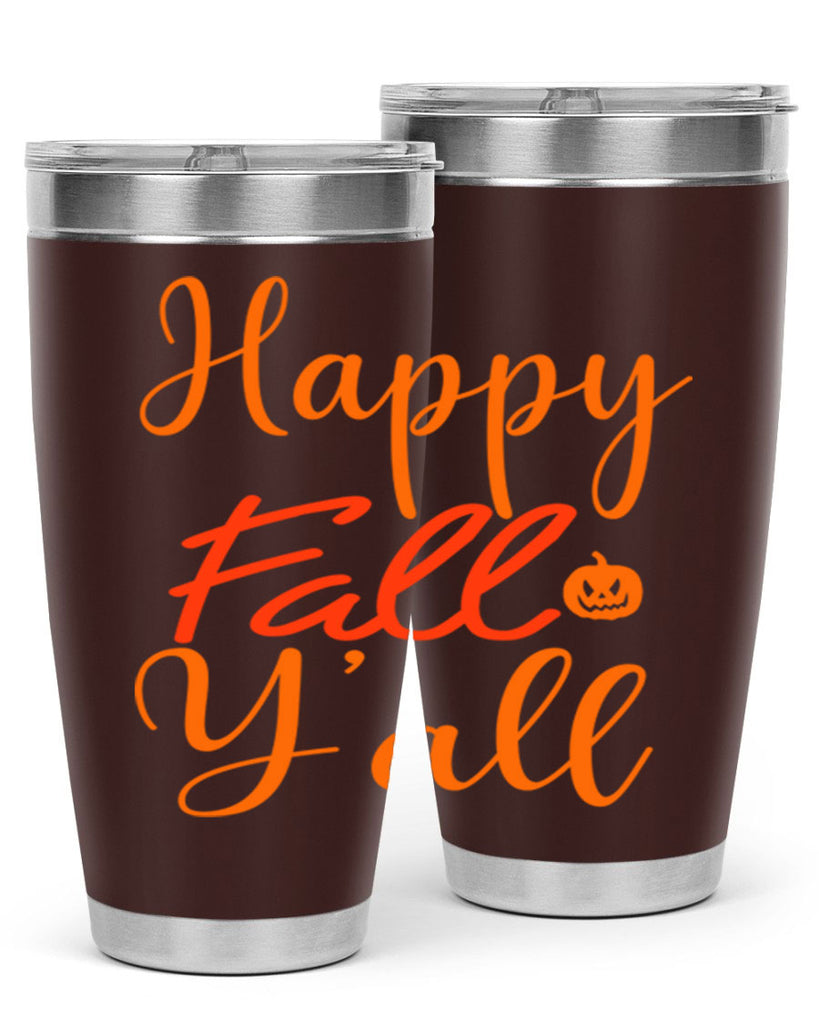 Happy Fall Yall Design 233#- fall- Tumbler