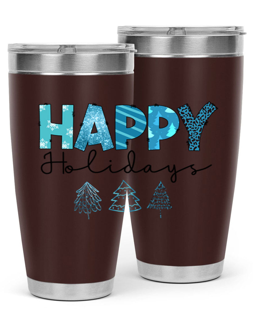 Happy Holidays 140#- winter- Tumbler