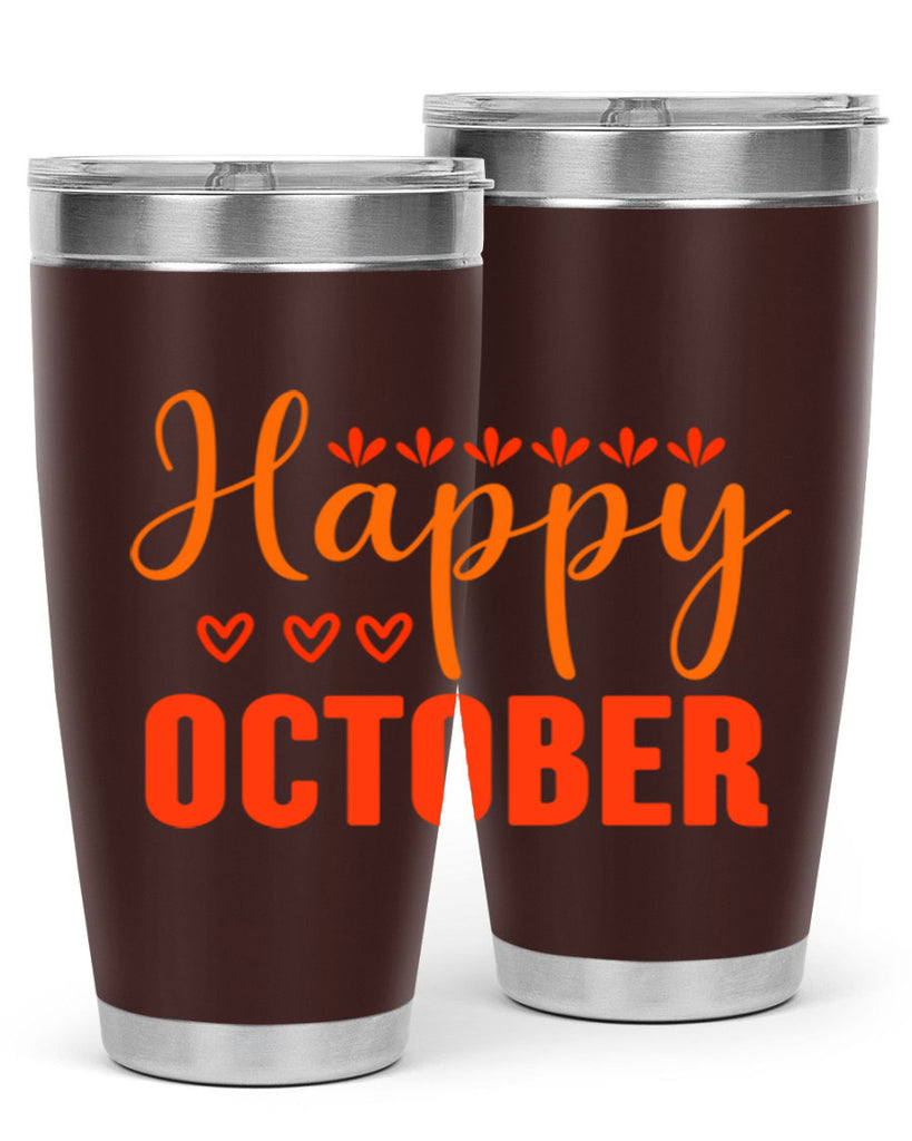 Happy October Design 237#- fall- Tumbler