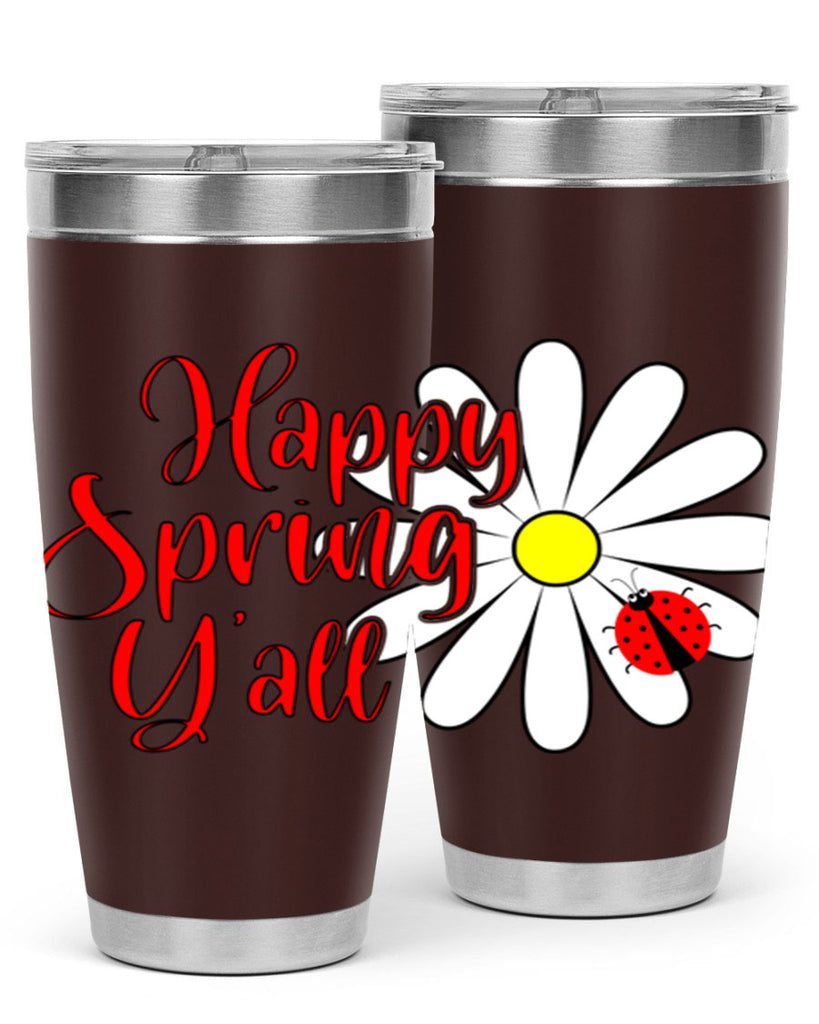 Happy Spring Y'all 161#- spring- Tumbler