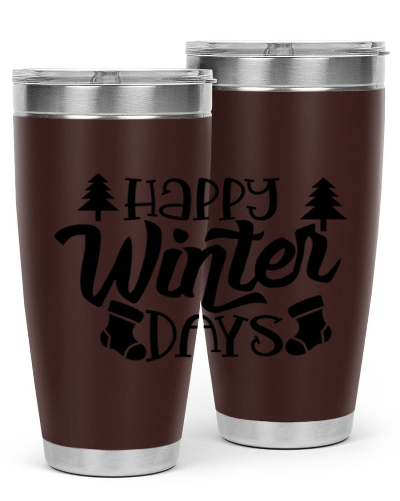 Happy Winter Days 122#- winter- Tumbler