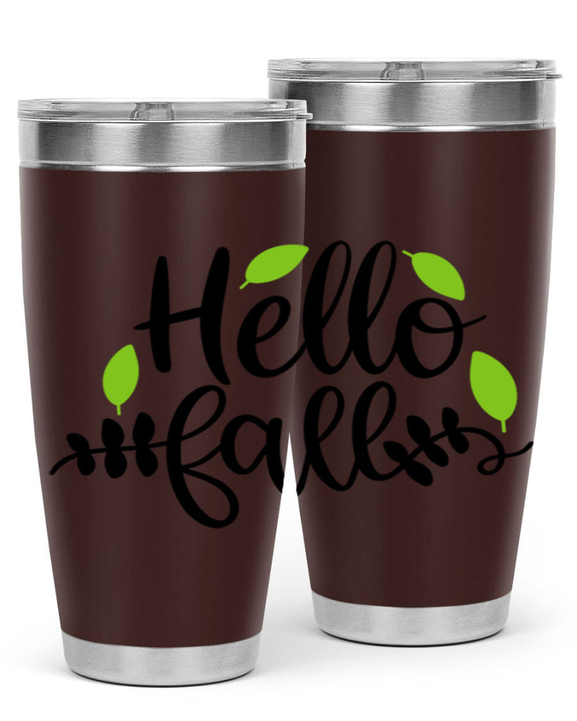 Hello Fall 283#- fall- Tumbler