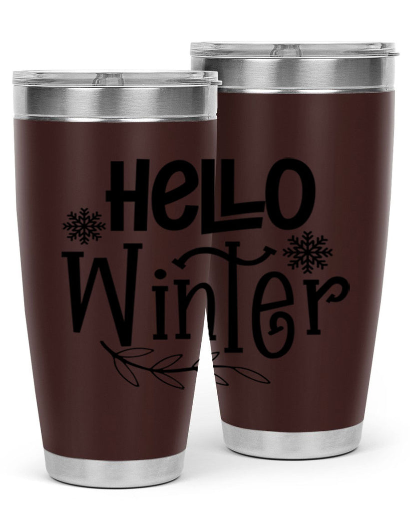 Hello Winter 168#- winter- Tumbler