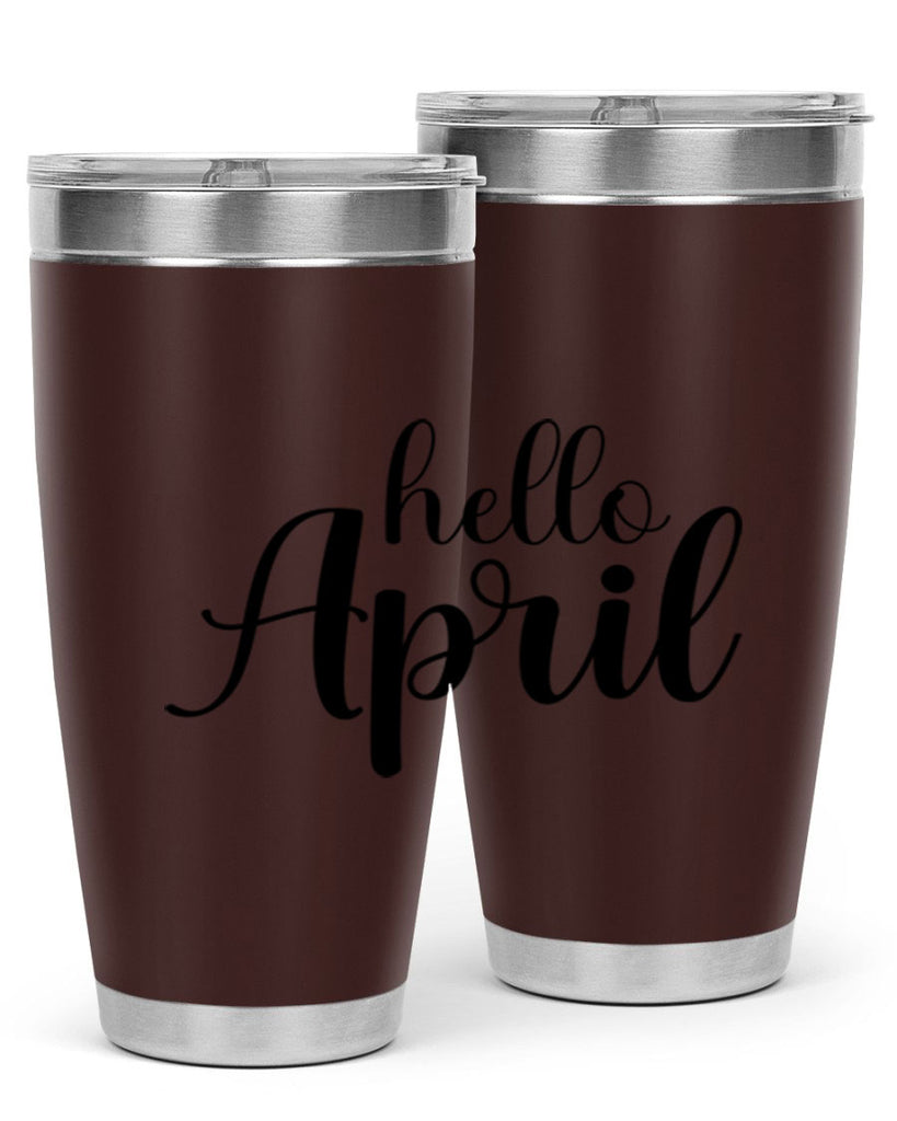 Hello april  219#- spring- Tumbler