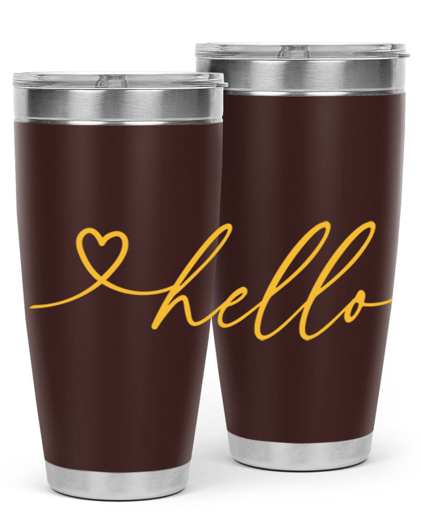 Hello heart183#- spring- Tumbler