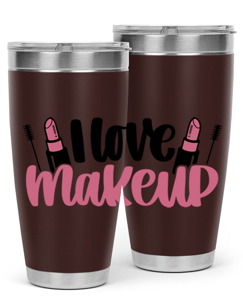 I Love Makeup Style 80#- make up- Tumbler