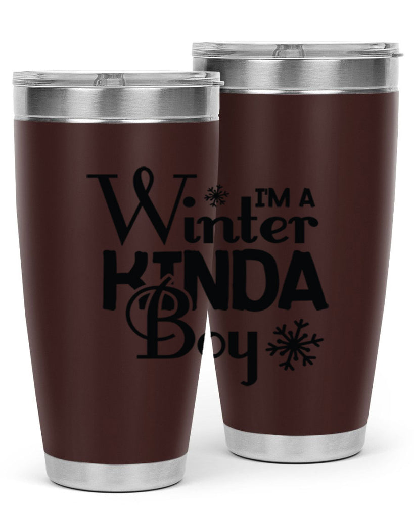 Im a Winter Kinda Boy 237#- winter- Tumbler