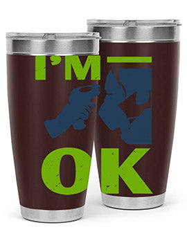 Im ok Style 30#- corona virus- Tumbler