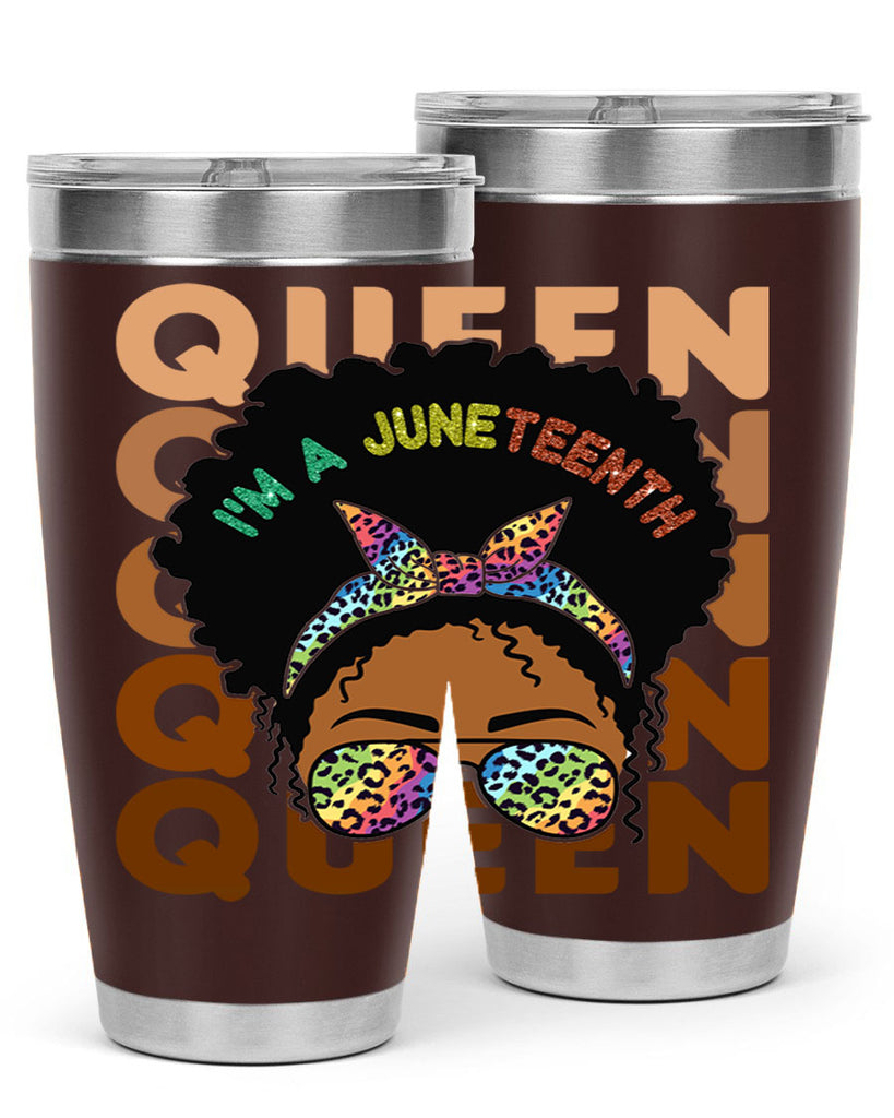 Juneteenth Queen Swag Black Melanin Png 26#- Juneteenth- tumbler