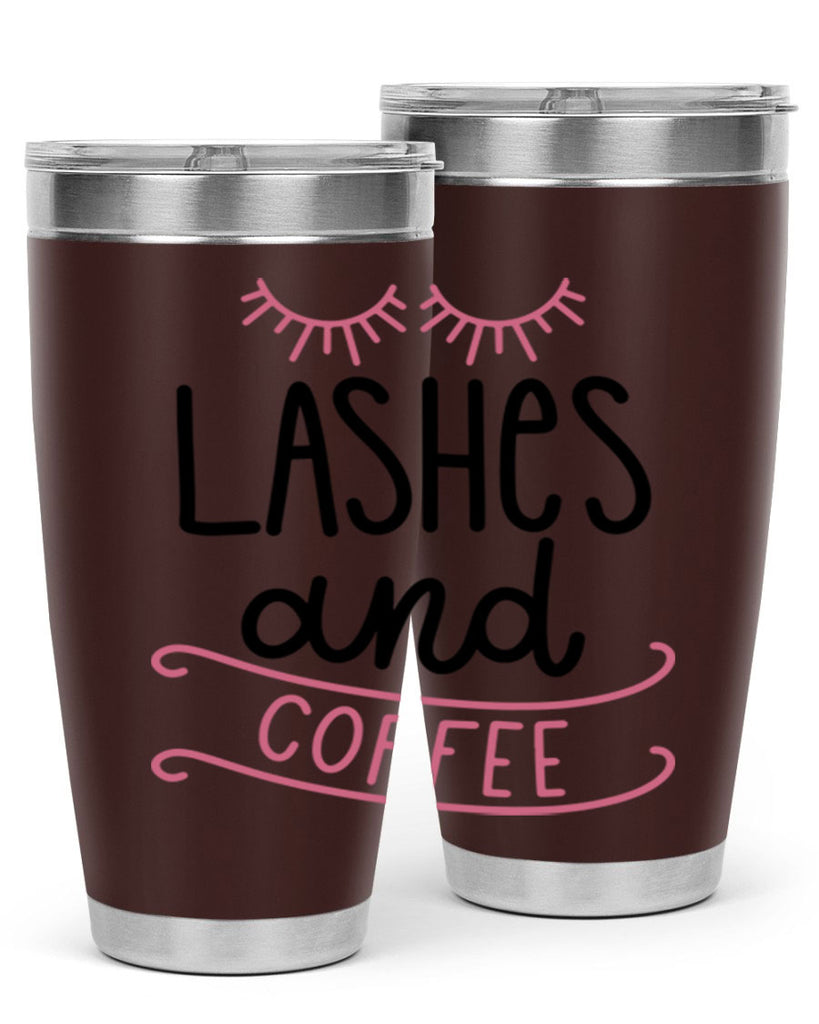 Lashes and Coffee Style 68#- make up- Tumbler