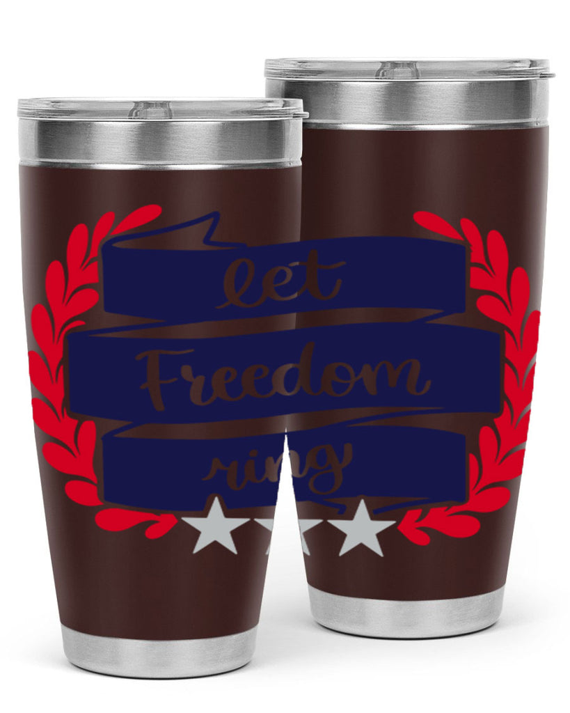 Let Freedom Ring Style 159#- Fourt Of July- Tumbler