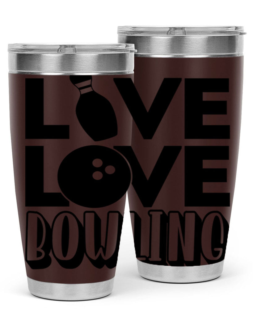 Live Love Bowling 833#- bowlig- Tumbler