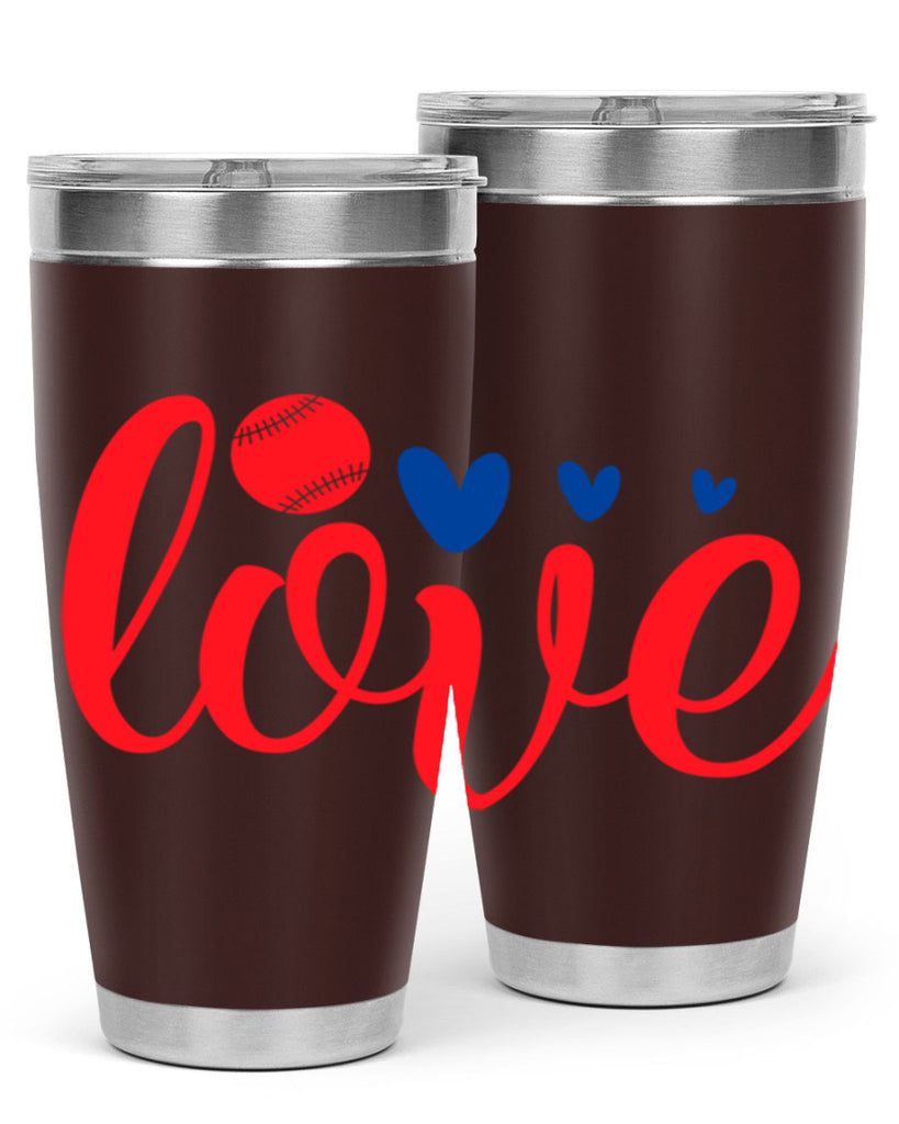 Love 2052#- baseball- Tumbler