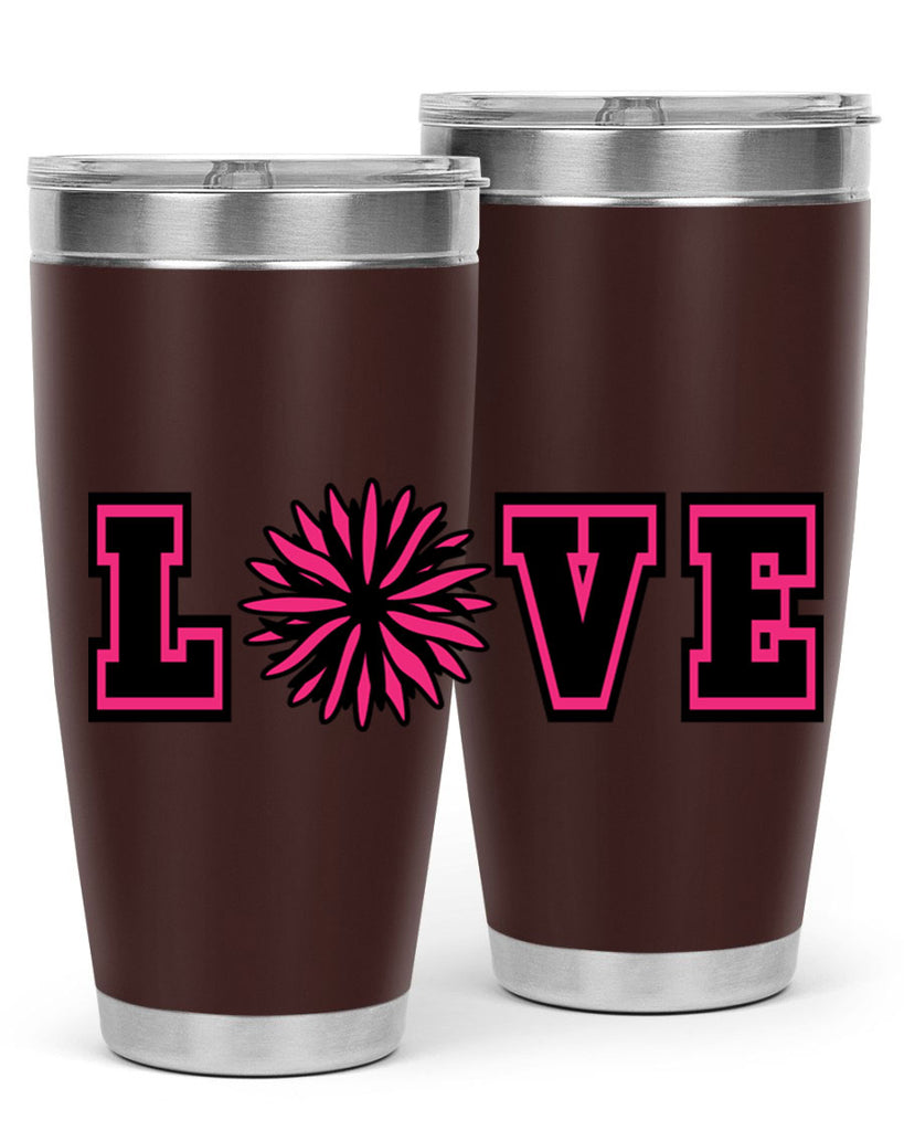 Love 694#- cheer- Tumbler