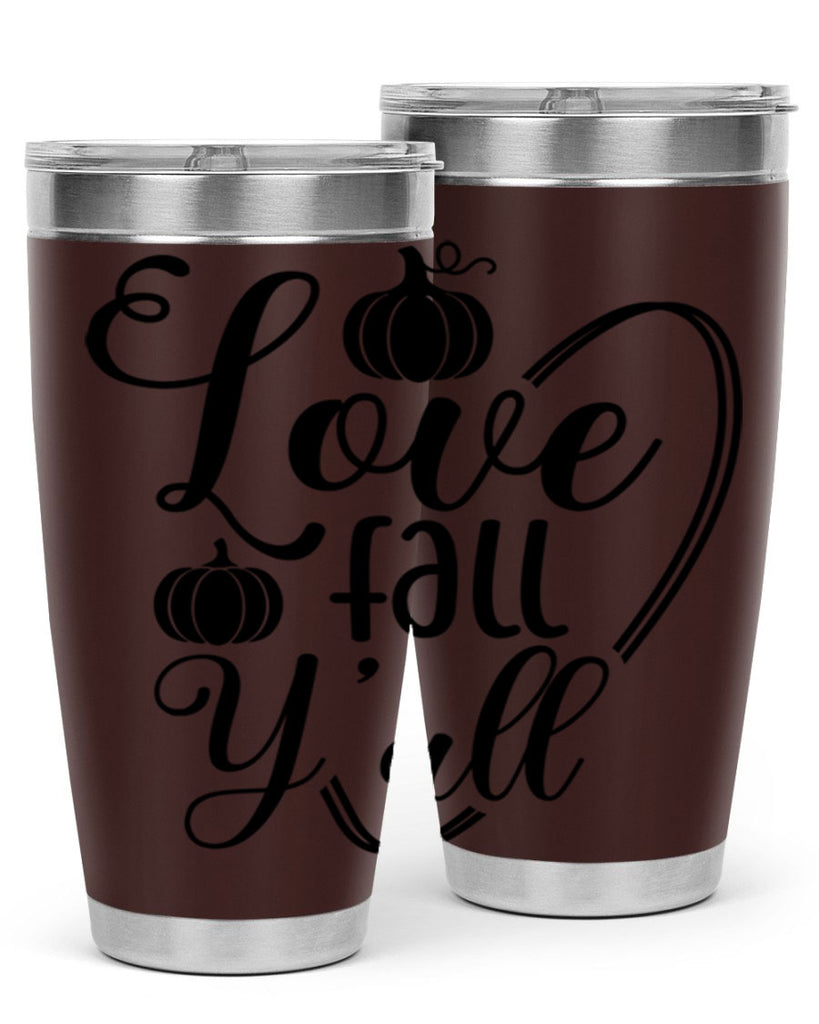 Love Fall Yall 412#- fall- Tumbler