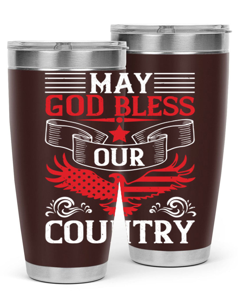 May God bless our country Style 133#- Fourt Of July- Tumbler